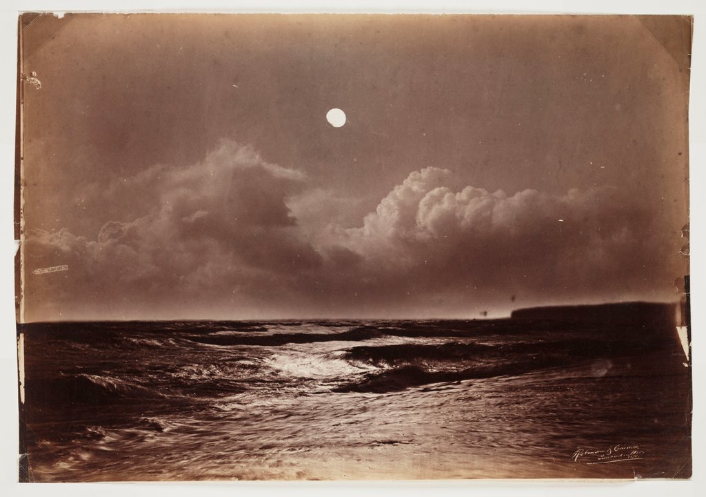 Detail of Seascape at night by Henry Peach Robinson