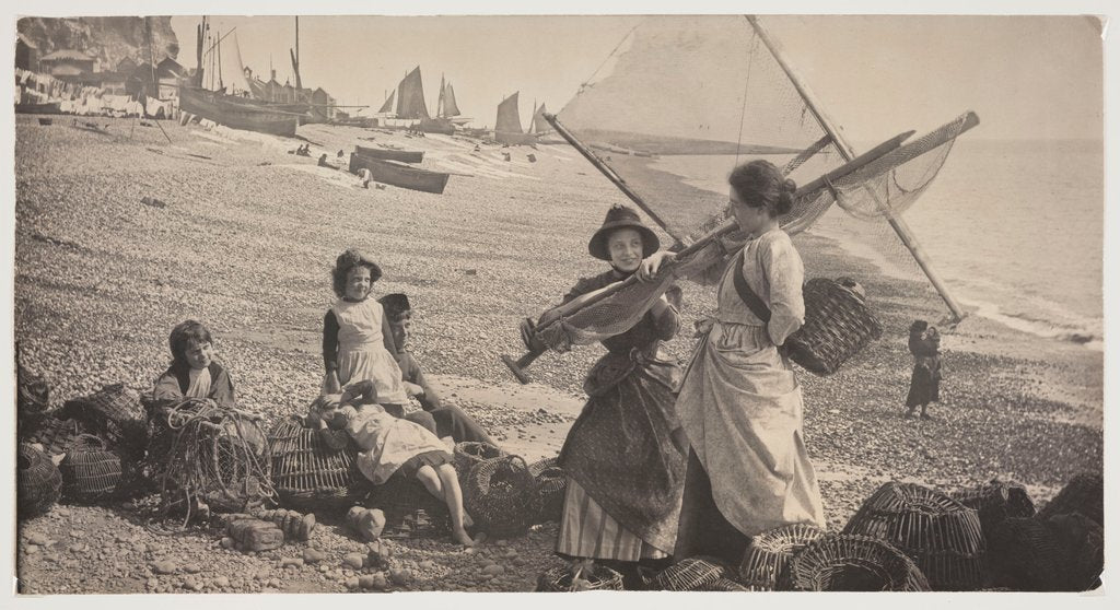 Detail of Gossip on the Beach by Henry Peach Robinson
