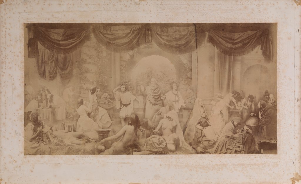 Detail of Two Ways of Life by Oscar Gustav Rejlander