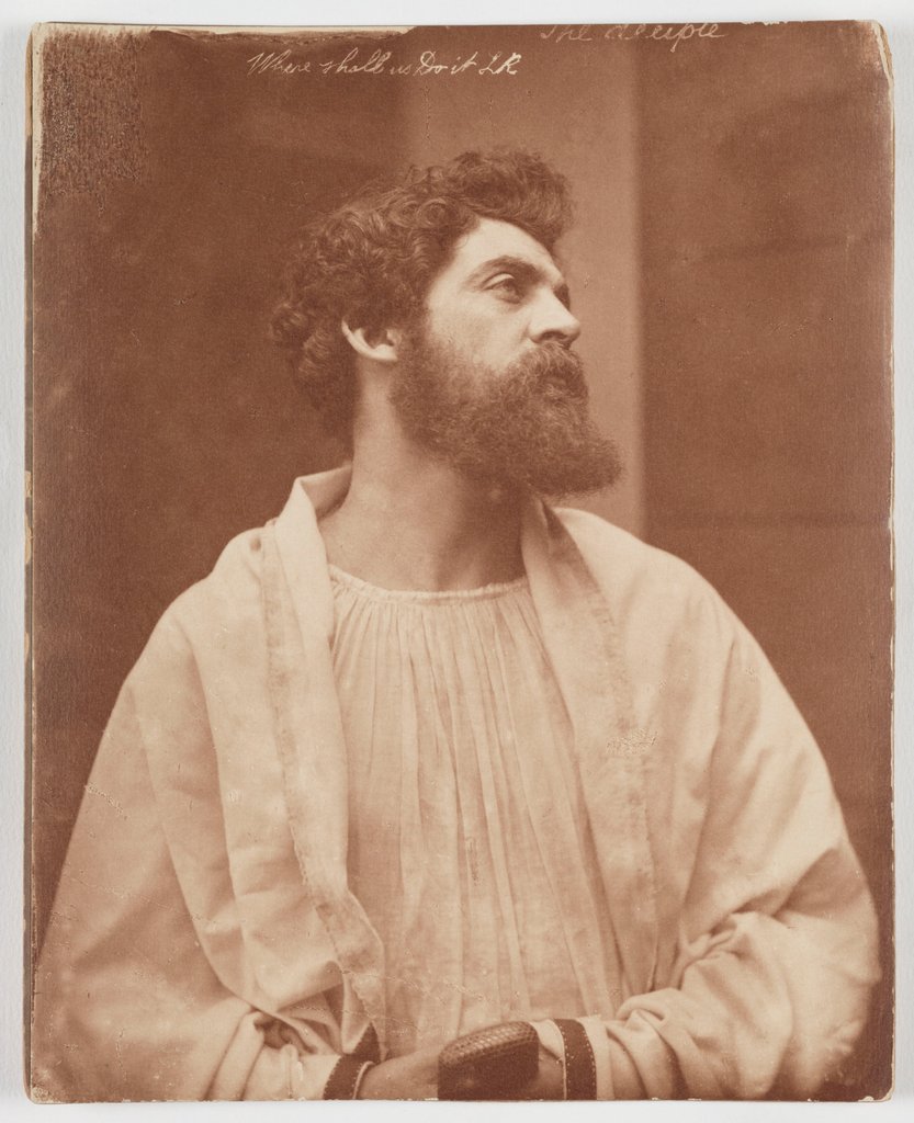 Detail of The Disciple by Oscar Gustav Rejlander