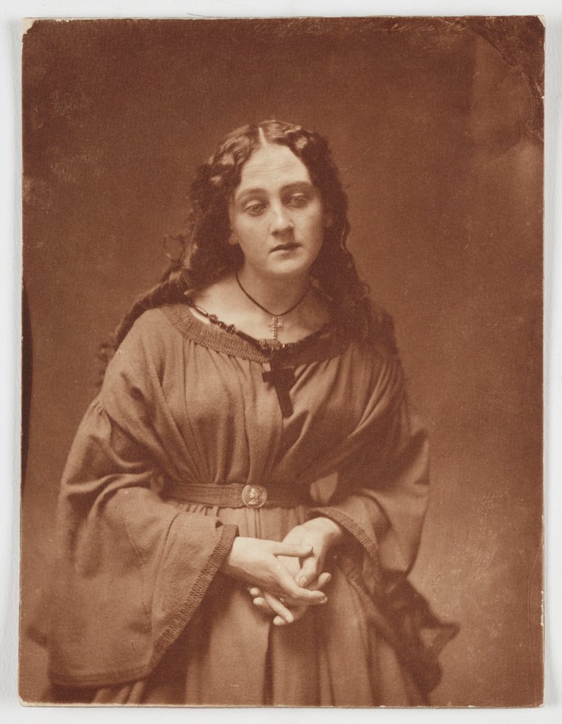 Detail of A Devotee by Oscar Gustav Rejlander