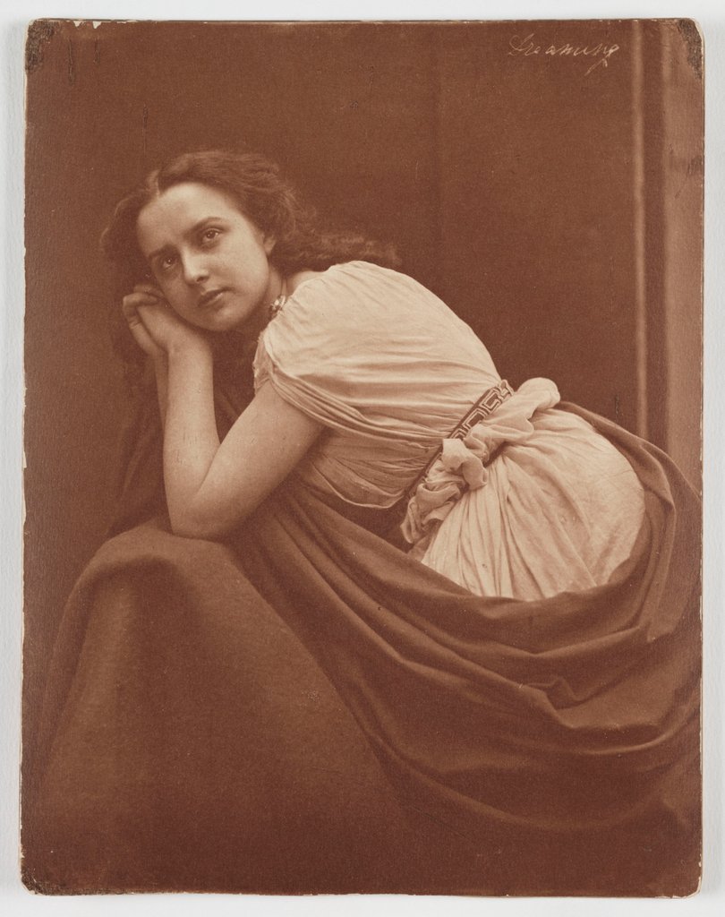 Detail of Dreaming by Oscar Gustav Rejlander