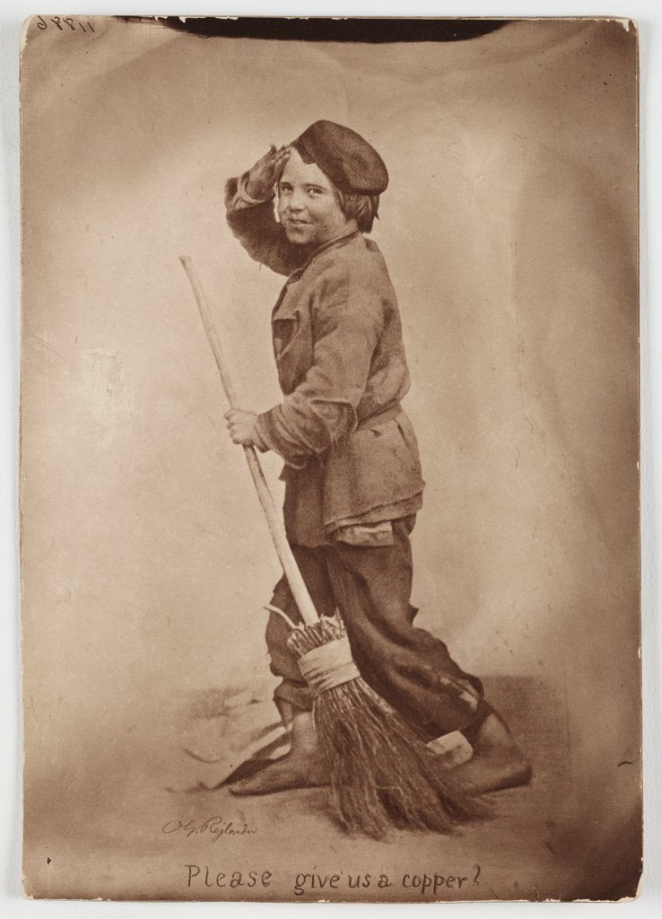Detail of Please Give us a Copper by Oscar Gustav Rejlander