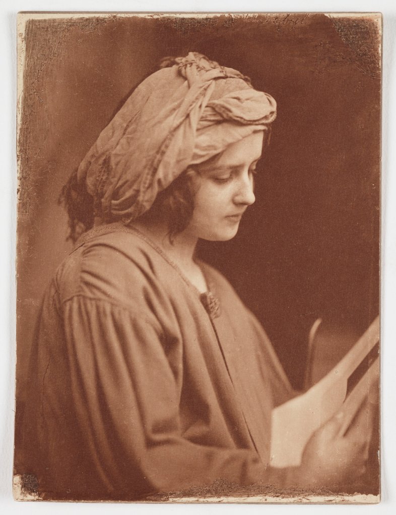 Detail of A Fair Reader by Oscar Gustav Rejlander