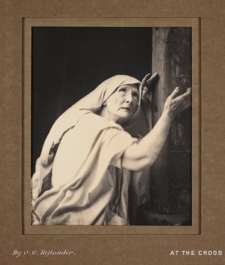 Detail of At The Cross by Oscar Gustav Rejlander