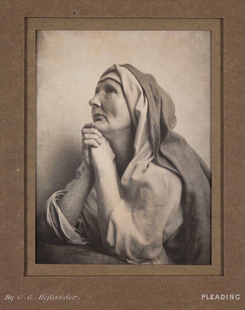 Detail of Pleading by Oscar Gustav Rejlander