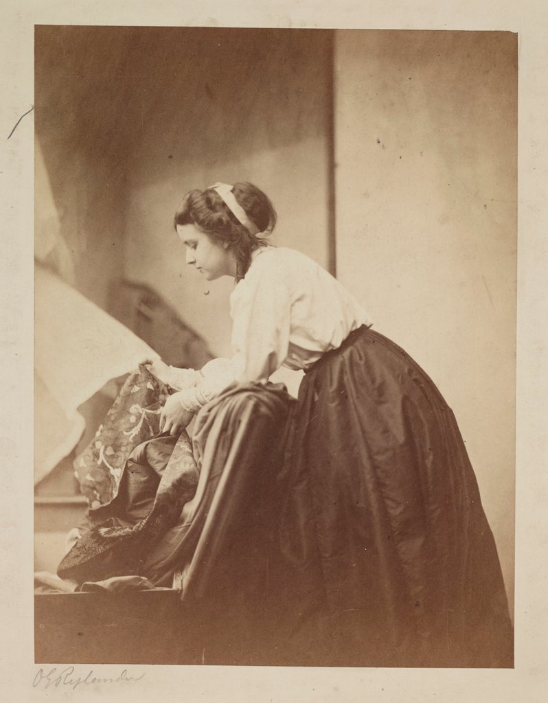 Detail of Matching the Pattern by Oscar Gustav Rejlander