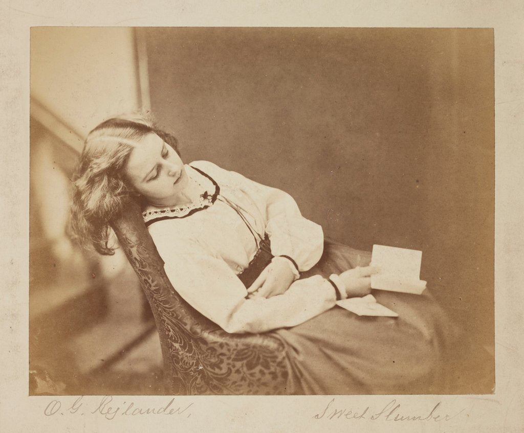 Detail of Sweet Slumber by Oscar Gustav Rejlander