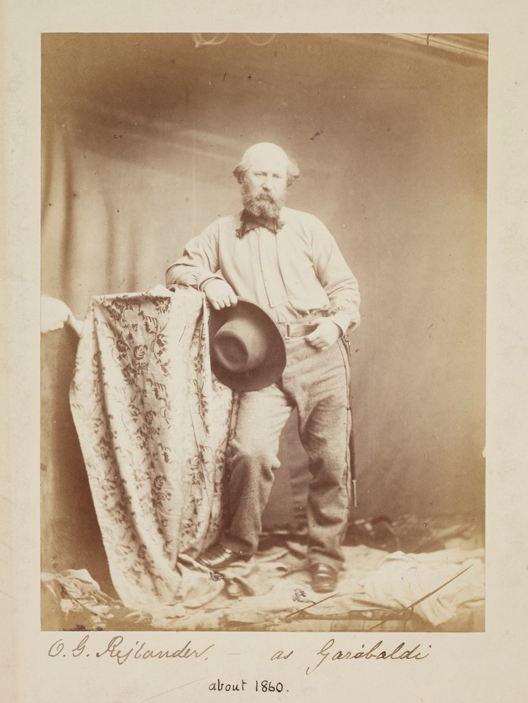 Detail of Rejlander as Garibaldi by Oscar Gustav Rejlander