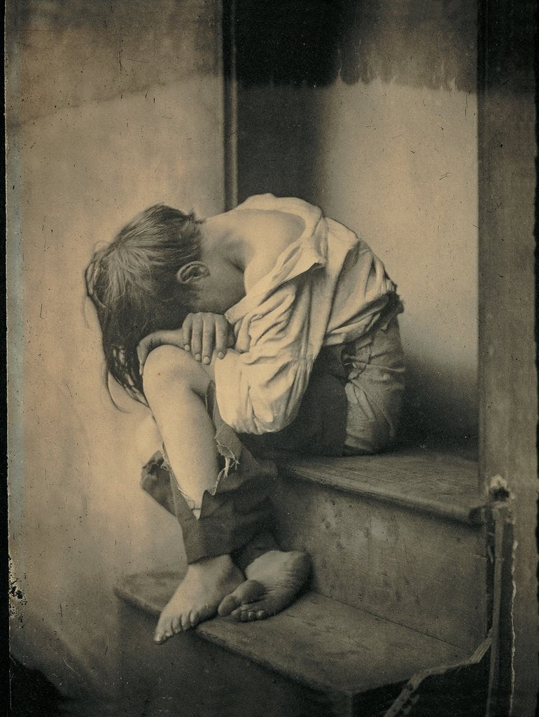 Detail of A Night Out Homeless by Oscar Gustav Rejlander