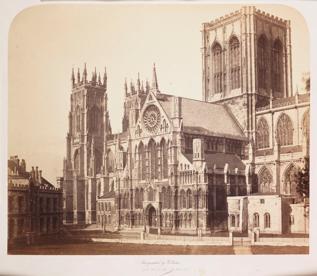 Detail of York Minster from the South East by Roger Fenton