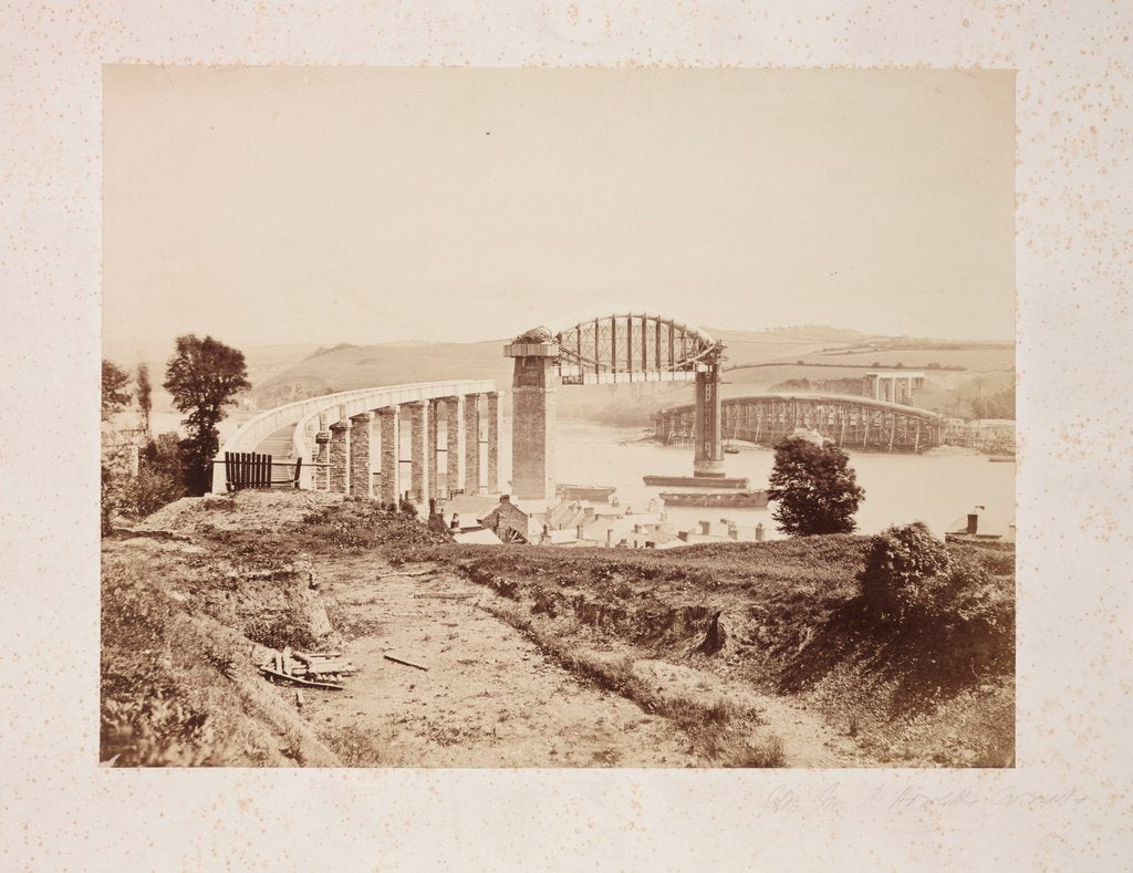 Detail of Saltash Bridge Under Construction by Roger Fenton