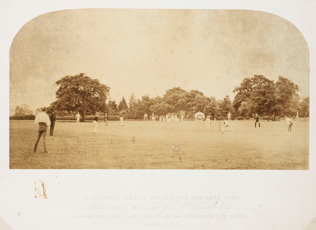 Detail of A Cricket Match by Roger Fenton