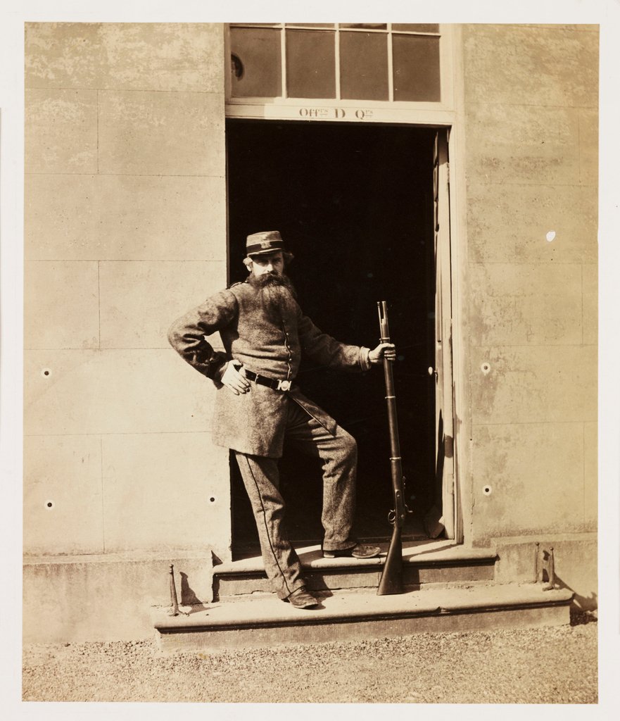 Detail of Roger Fenton in Volunteer's Uniform by Roger Fenton