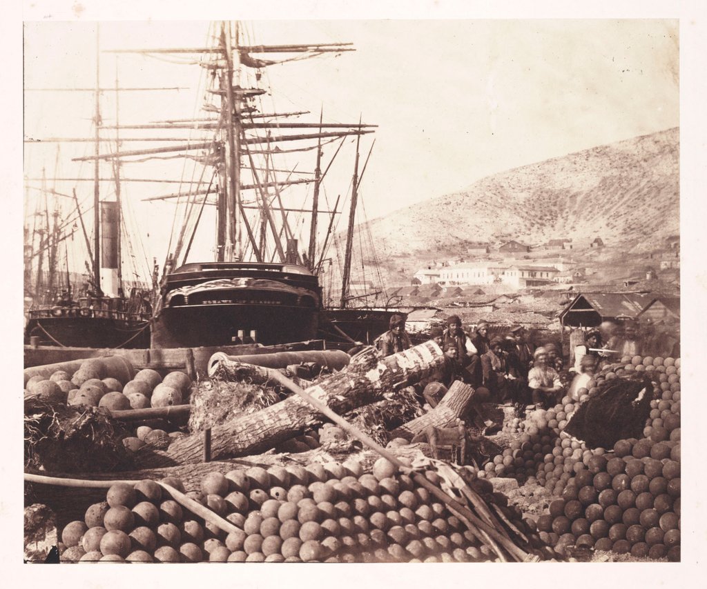 Detail of The Ordnance Wharf by Roger Fenton
