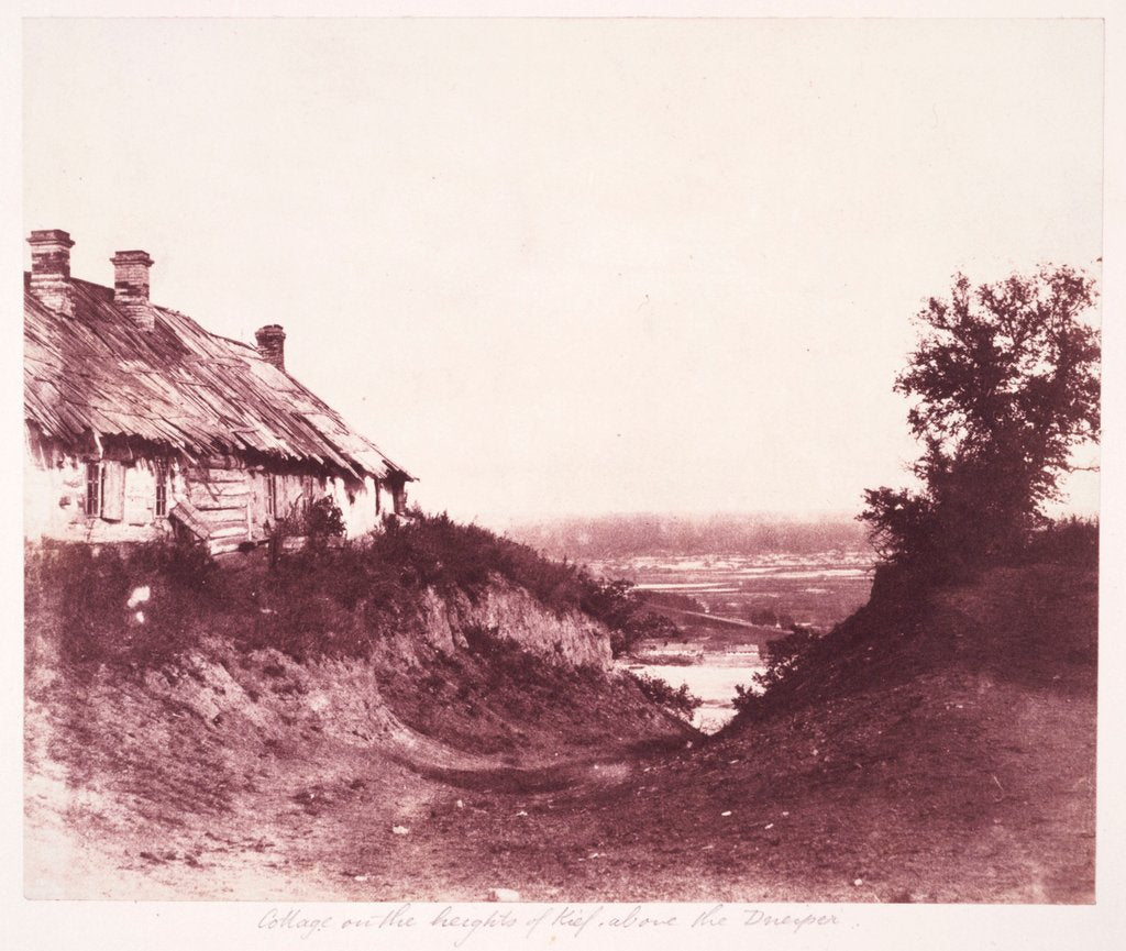 Detail of Cottage on the Heights of Kief by Roger Fenton