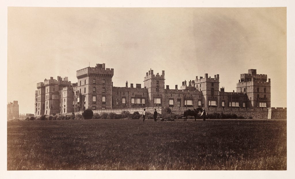 Detail of Windsor Castle by Roger Fenton