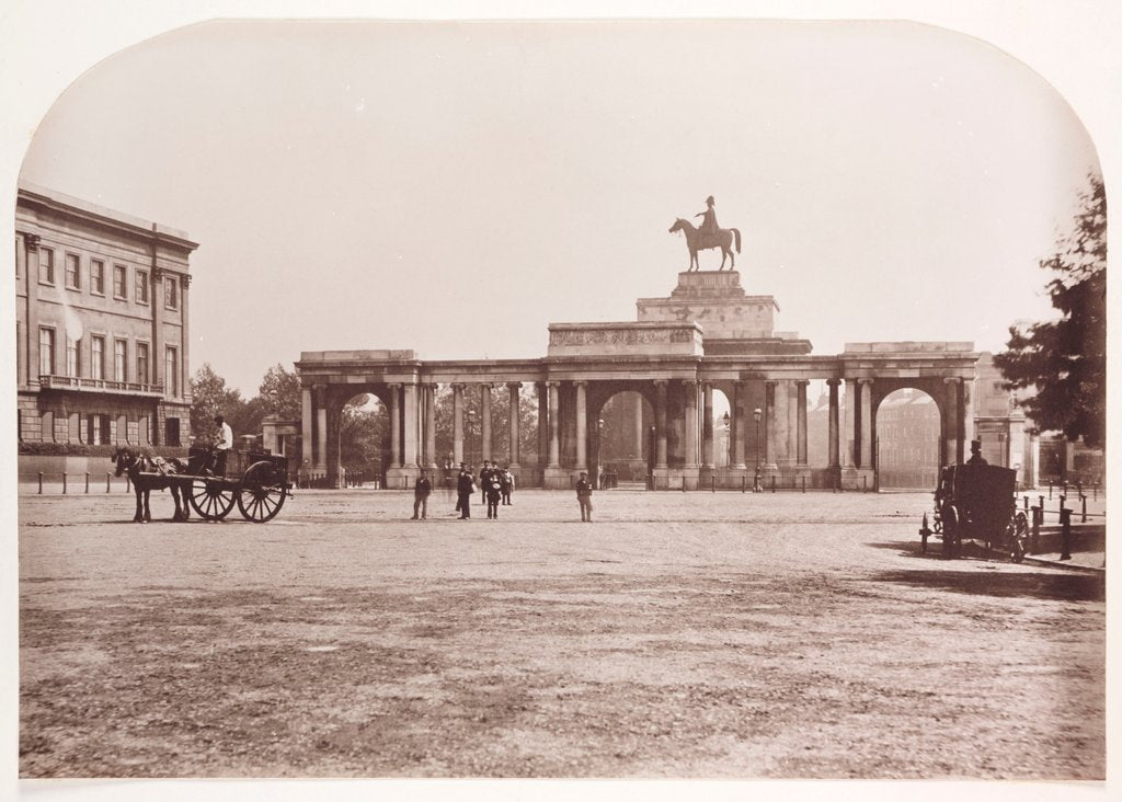 Detail of Hyde Park Corner by Roger Fenton
