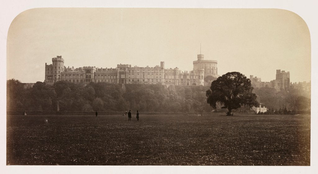 Detail of Windsor Castle by Roger Fenton