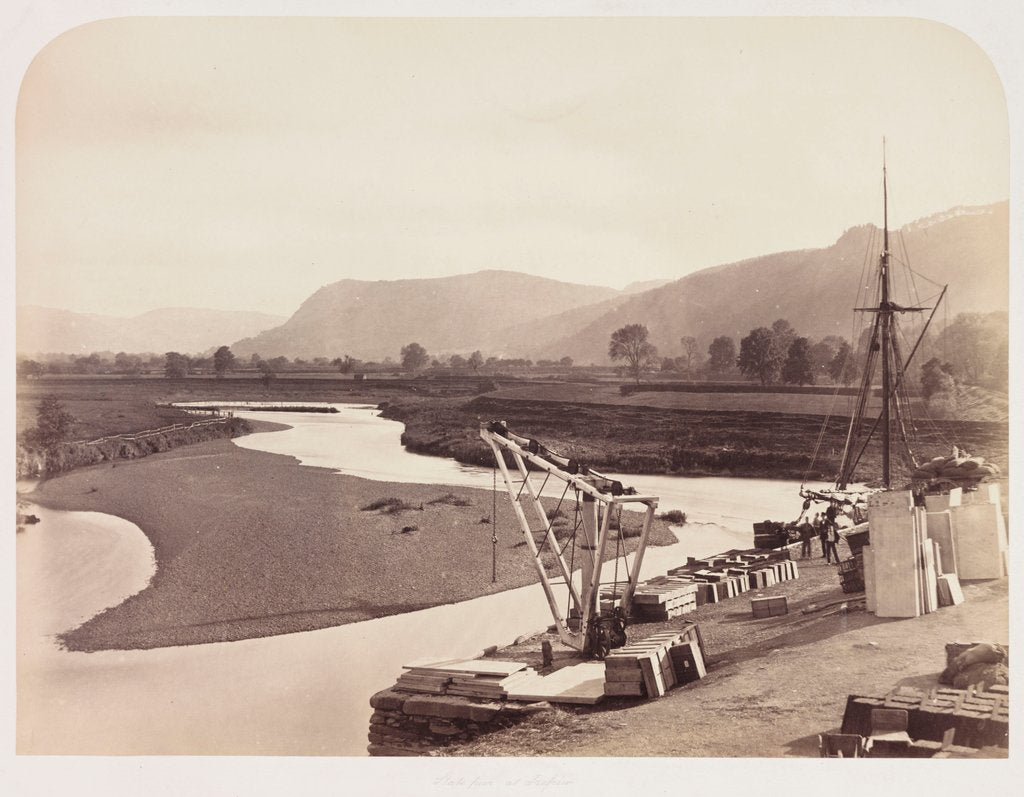 Detail of Slate Pier by Roger Fenton