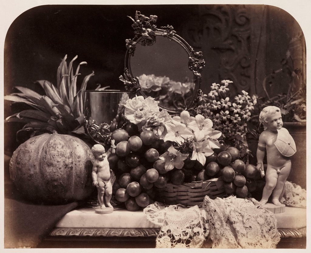 Detail of Still life with figures by Roger Fenton