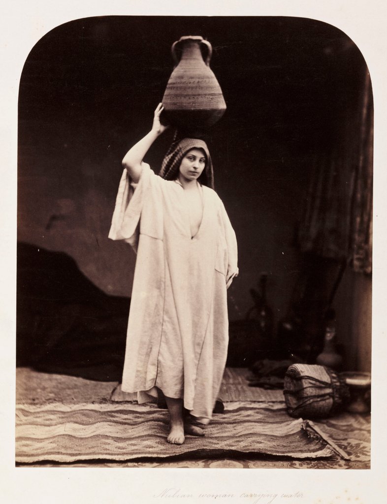 Detail of Nubian Woman Carrying Water by Roger Fenton