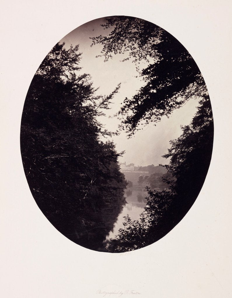 Detail of Harewood House from Across the Lake by Roger Fenton