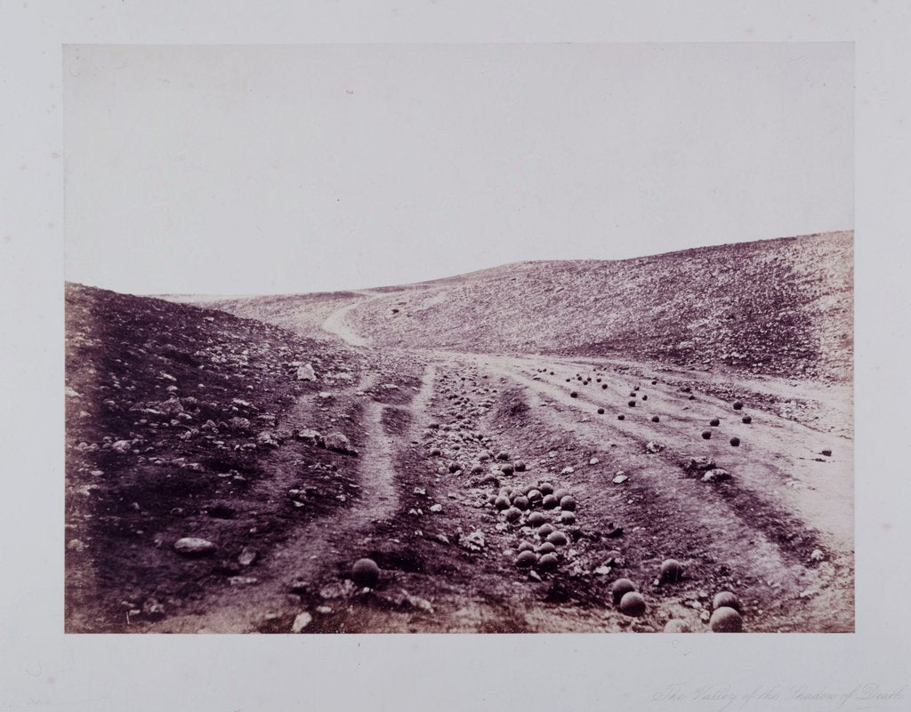 Detail of The Valley of the Shadow of Death by Roger Fenton