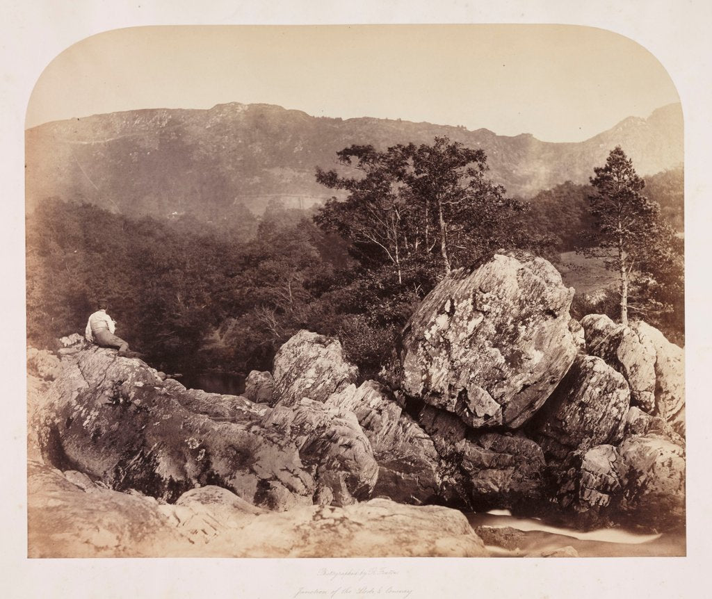 Detail of Junction of the Lledr and Conway by Roger Fenton