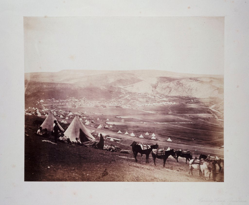 Detail of Cavalry Camp by Roger Fenton
