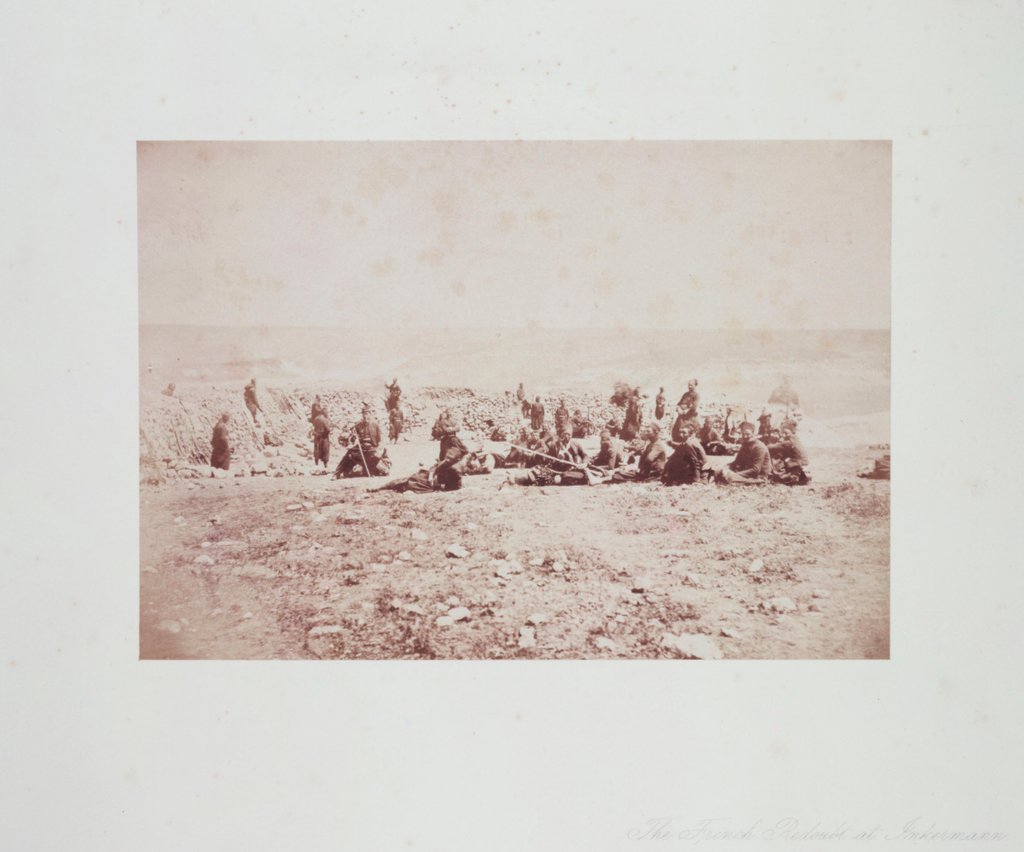 Detail of The French Redoubt at Inkermann by Roger Fenton