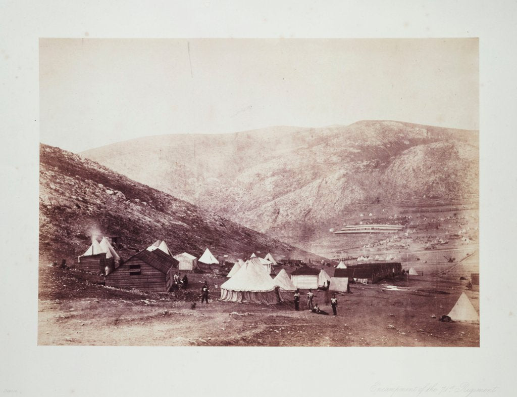 Detail of Encampment of 71st Regiment by Roger Fenton