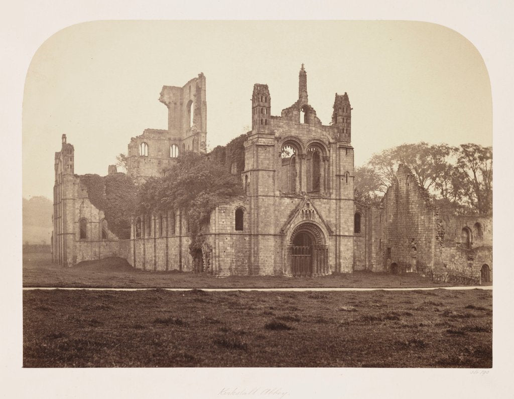 Detail of Kirkstall Abbey by Roger Fenton