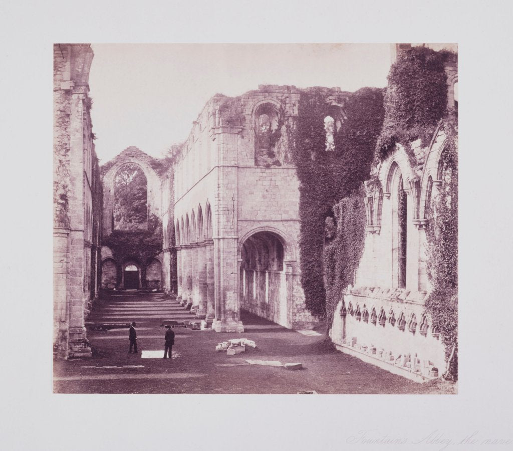 Detail of Fountains Abbey by Roger Fenton