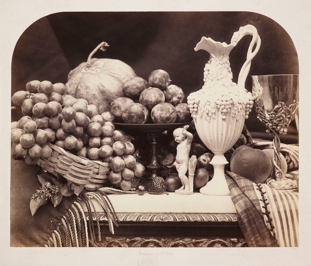 Detail of Parian Vase and Silver Cup by Roger Fenton