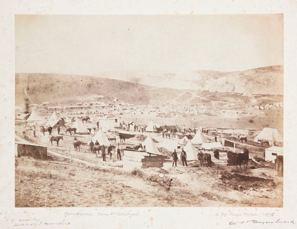 Detail of Camp at Sebastopol by Roger Fenton