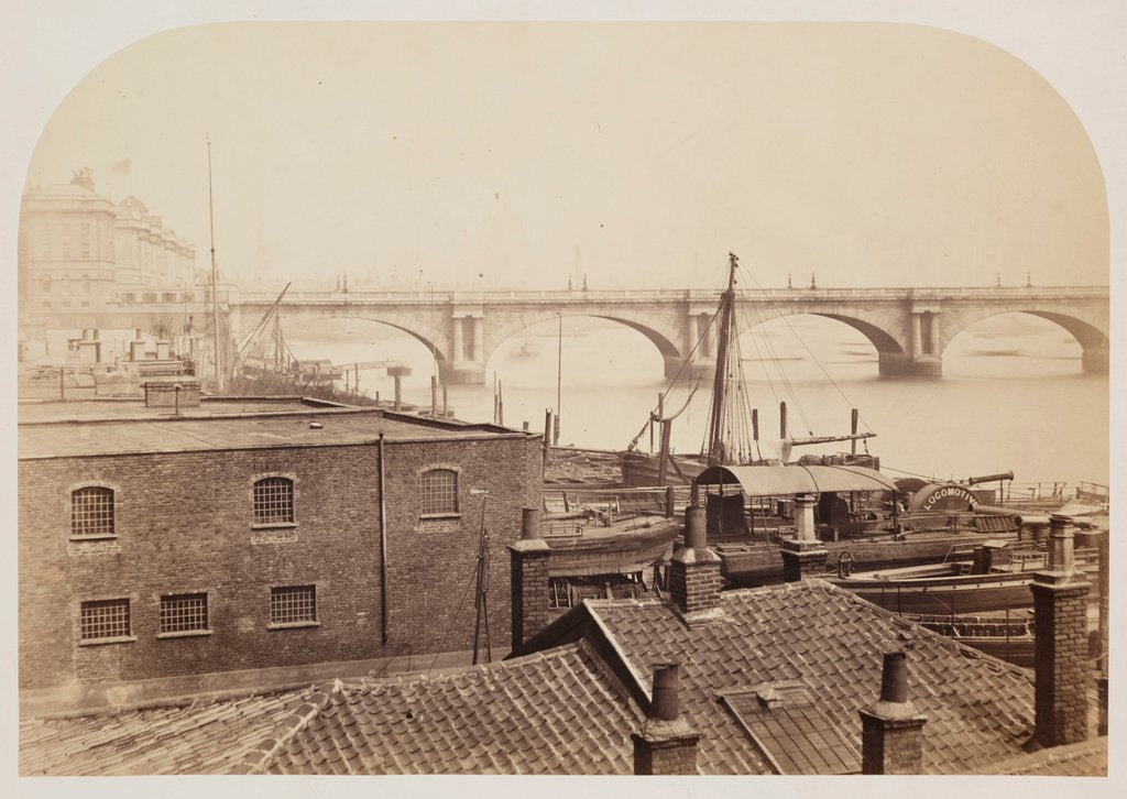 Detail of Waterloo Bridge by Roger Fenton
