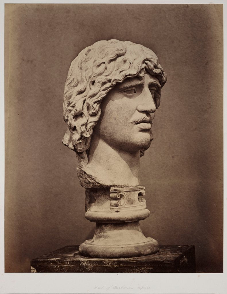 Detail of Head of Barbarian Captive by Roger Fenton