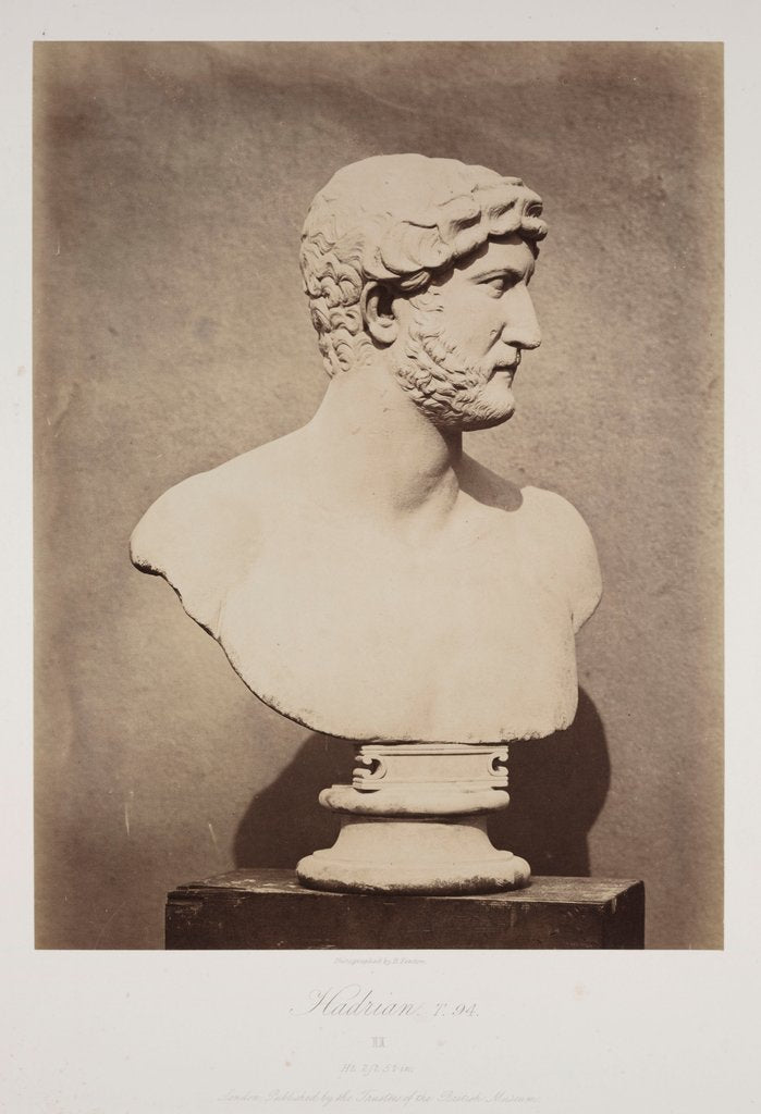Detail of Hadrian by Roger Fenton