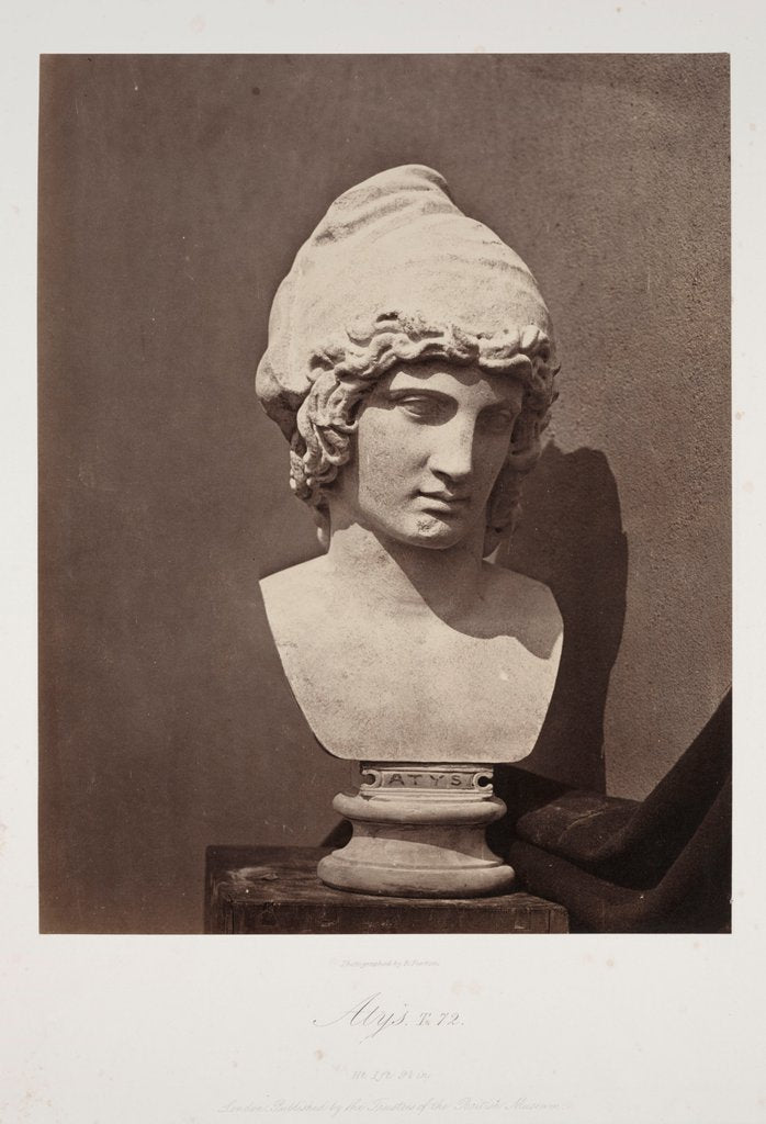 Detail of Atys by Roger Fenton