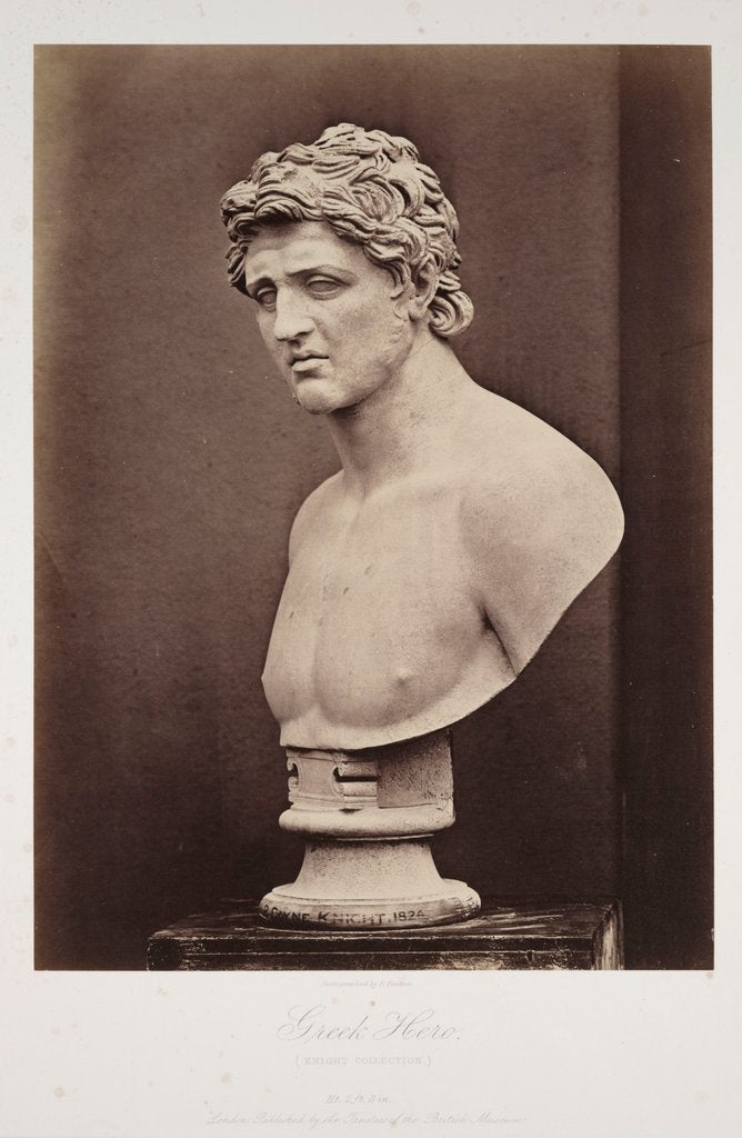 Detail of Greek Hero by Roger Fenton