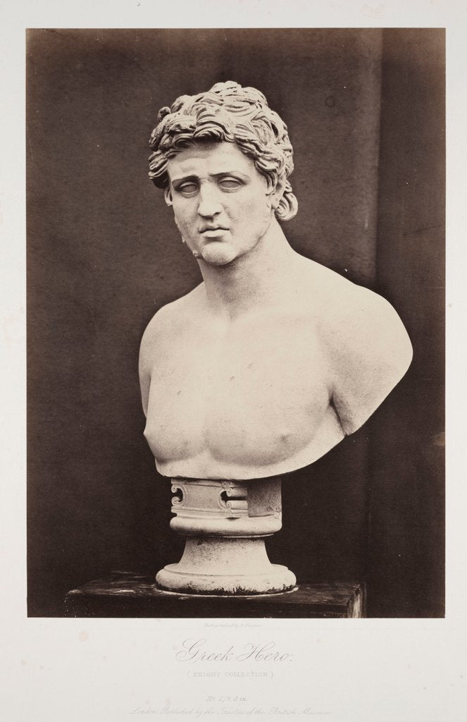 Detail of Greek Hero by Roger Fenton