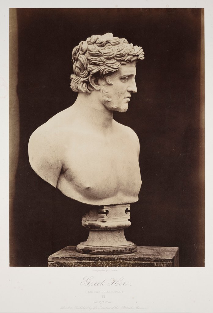 Detail of Greek Hero by Roger Fenton
