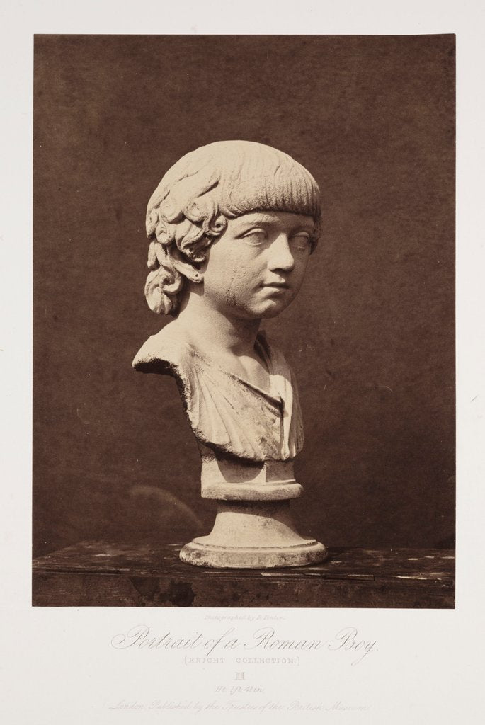 Detail of Portrait of a Roman Boy by Roger Fenton