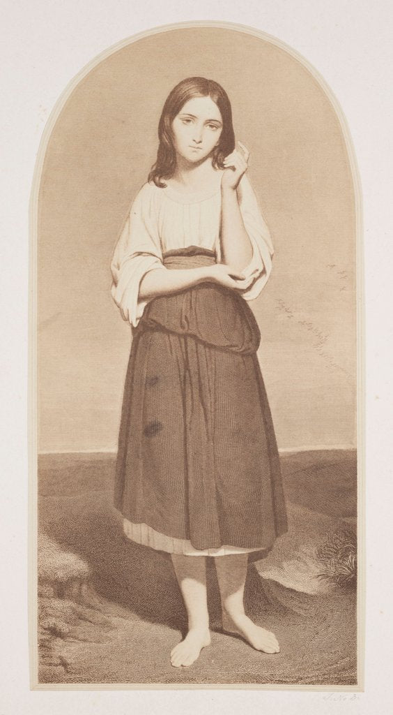 Detail of Portrait of a girl by Roger Fenton