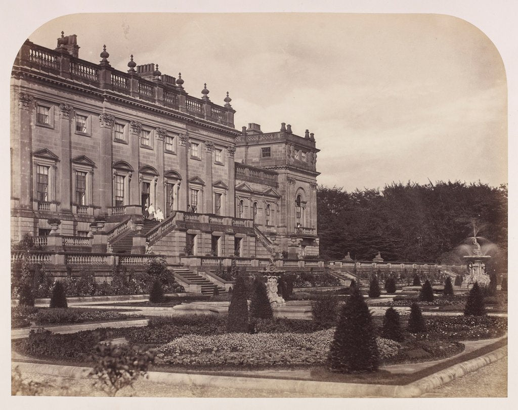 Detail of Harewood House by Roger Fenton