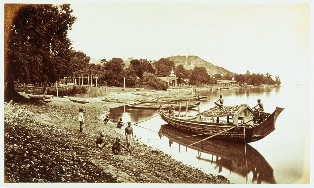 Detail of Sagain from the riverside by Samuel Bourne