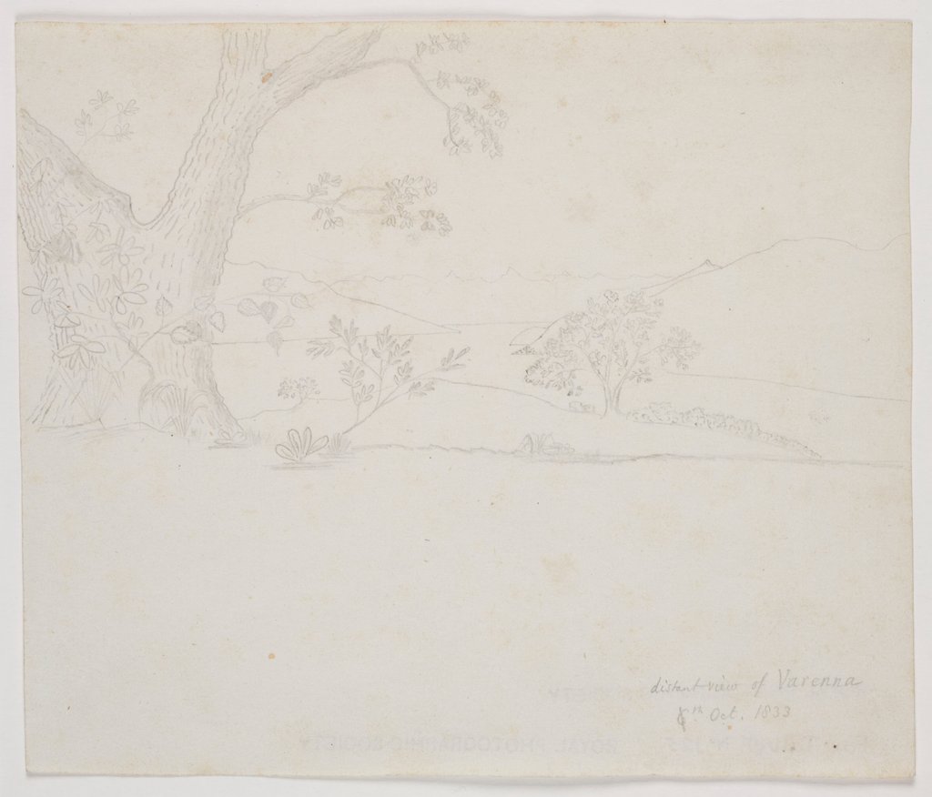 Detail of Distant View of Varenna by William Henry Fox Talbot