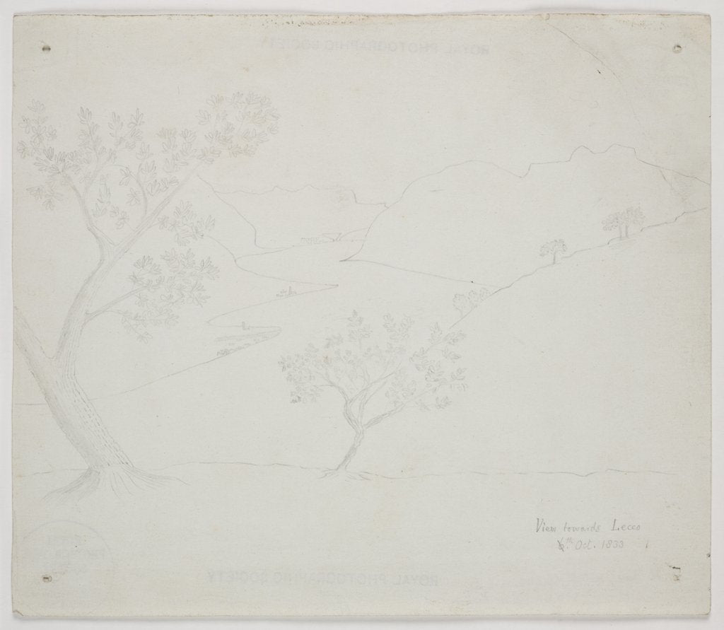 Detail of View towards Lecco by William Henry Fox Talbot