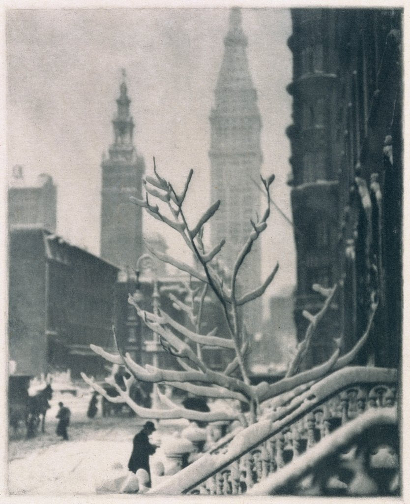 Detail of Two Towers by Alfred Stieglitz